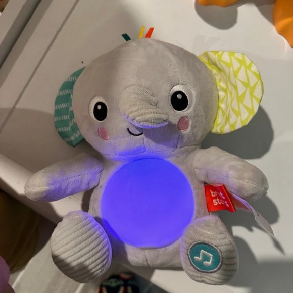 Bright start light up and musical elephant toy